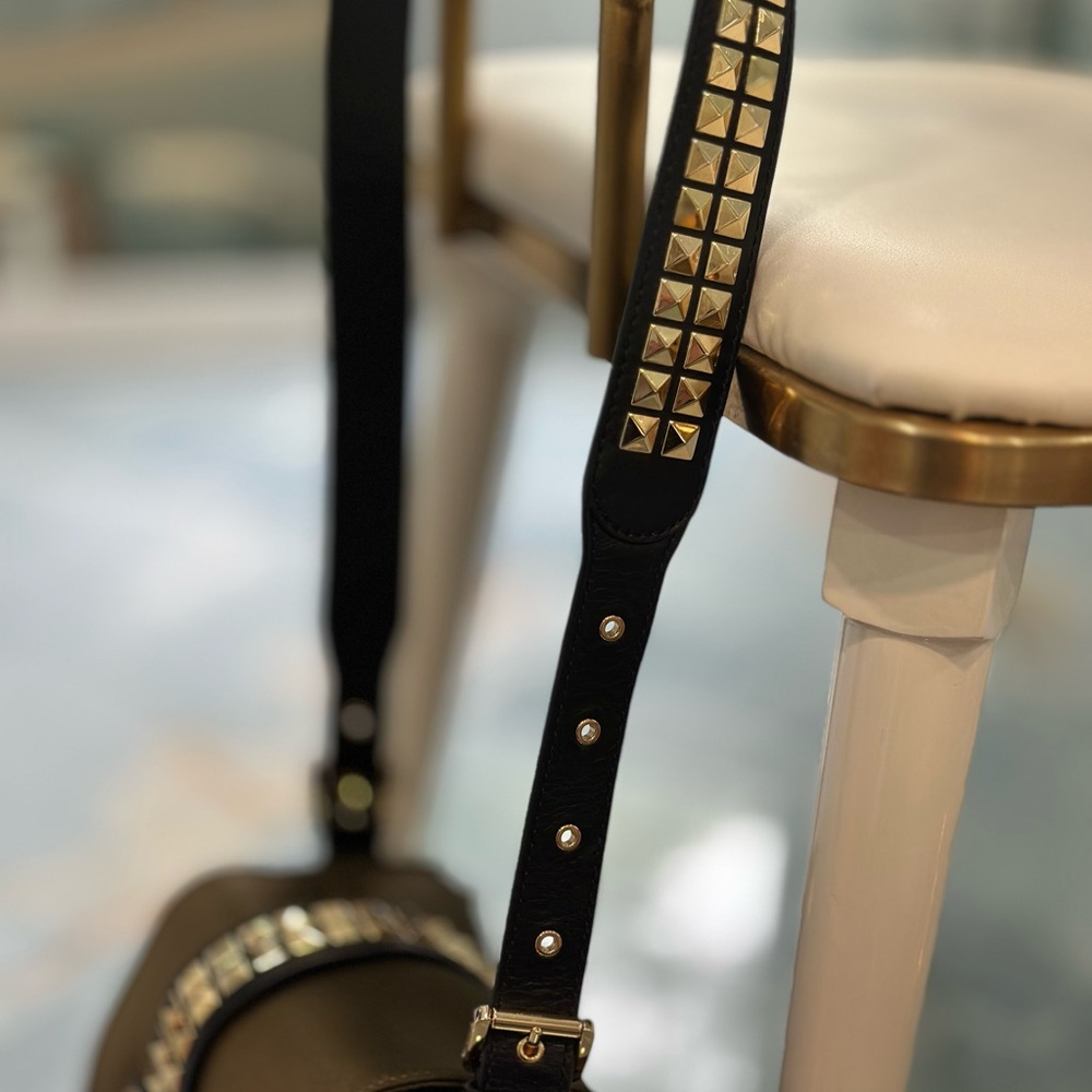 Michael Kors Green and Black Crossbody Bag with Gold Accents - Picture 3 of 6